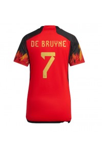 Belgia Kevin De Bruyne #7 Fotballdrakt Hjemme Klær Dame VM 2022 Korte ermer